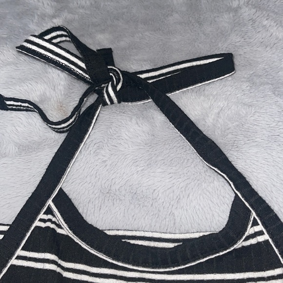 Striped Mudd Crop Tank, Neck Tie - Picture 3 of 5